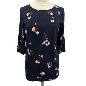 FRENCH CONNECTION Floral 3/4 Sleeve Blouse